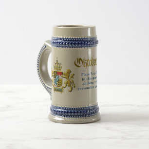 Oktoberfest Customizable Bavaria Crest Beer Stein