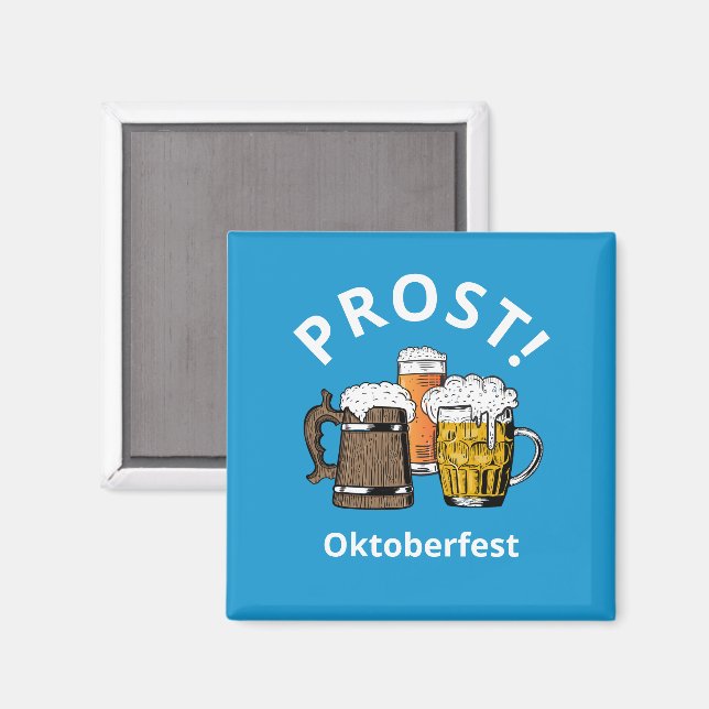 OKTOBERFEST Customizable Beers PROST Magnet (Front/Back)