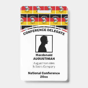 OKTOBERFEST Customized Logo Photo ID Name Badge