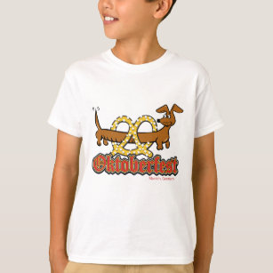 Oktoberfest Dachshund and Pretzel T-Shirt