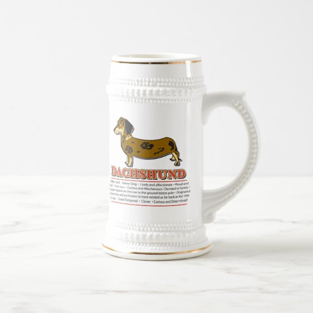 Oktoberfest Dachshund Beer Stein (Right)