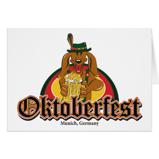 Oktoberfest Dachshund Cards (Front Horizontal)