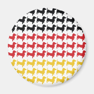 Oktoberfest Dachshund Flag Magnet
