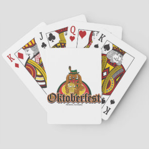 Oktoberfest Dachshund Poker Cards