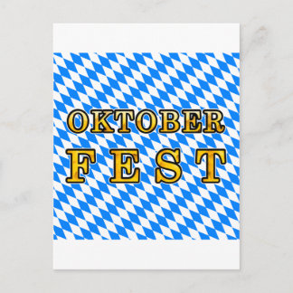 "Oktoberfest" (dark outline) Postcard