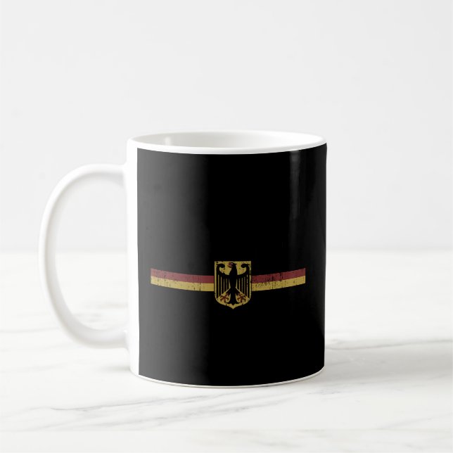 Oktoberfest Deutschland German Flag Banner Eagle C Coffee Mug (Left)