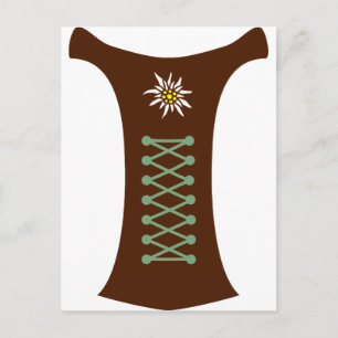 Oktoberfest Dirndl Postcard