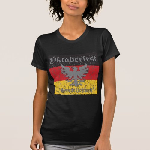 Oktoberfest Distressed Flag T_Shirt
