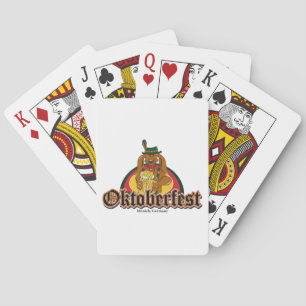 Oktoberfest Doxie Beer Poker Cards