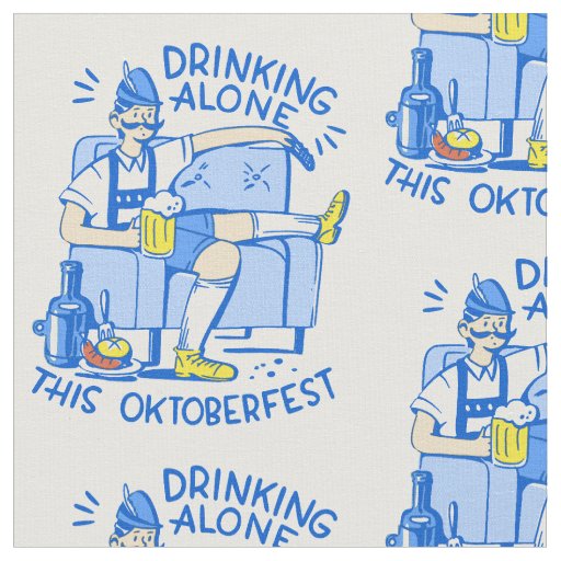 oktoberfest drink alone coronavirus fabric