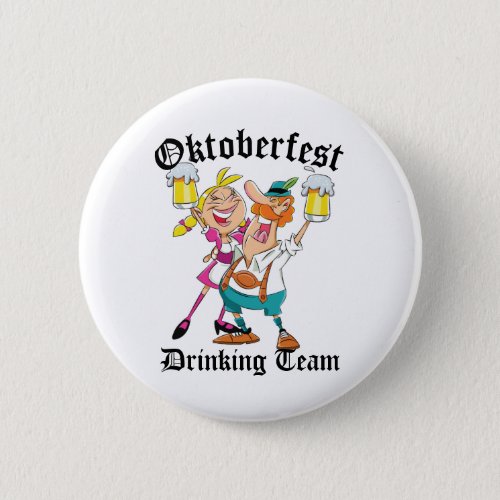 Oktoberfest Drinking Team Button