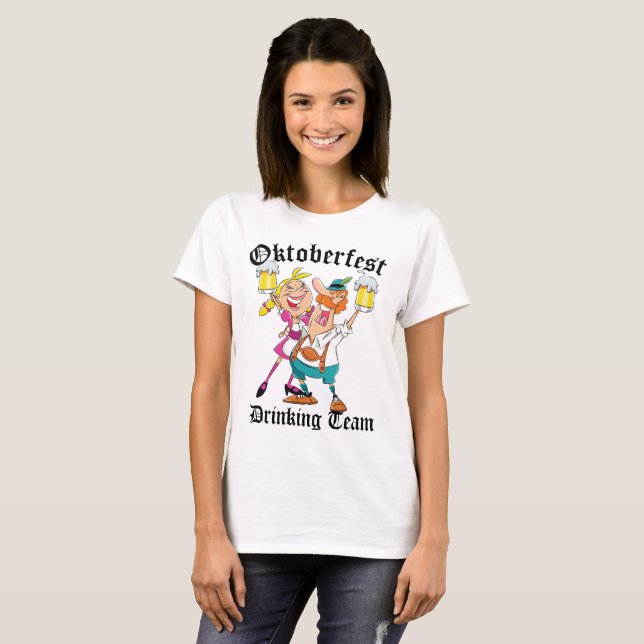 Oktoberfest Drinking Team T-Shirt (Front Full)