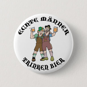 Oktoberfest ECHTE MÄNNER TRINKEN BIER Pinback Button