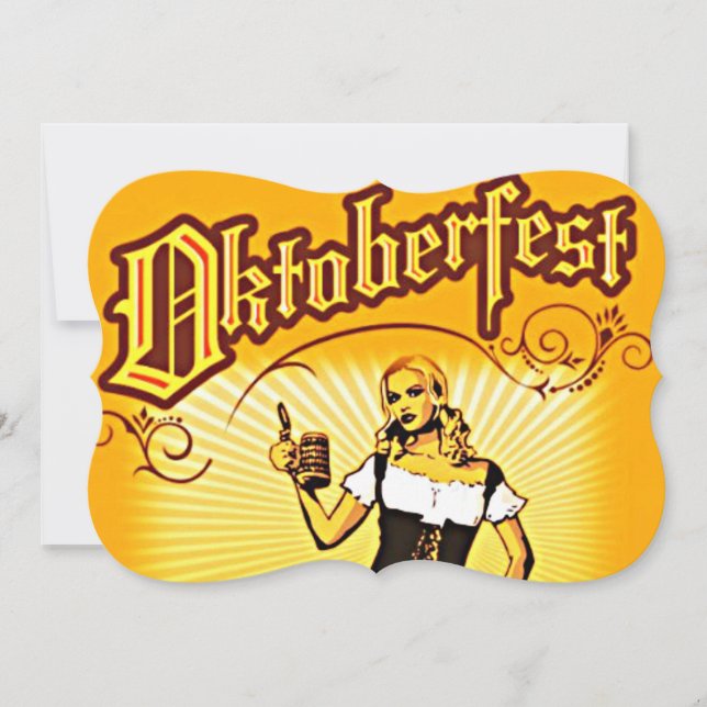 Oktoberfest Fancy Invitation (Front)