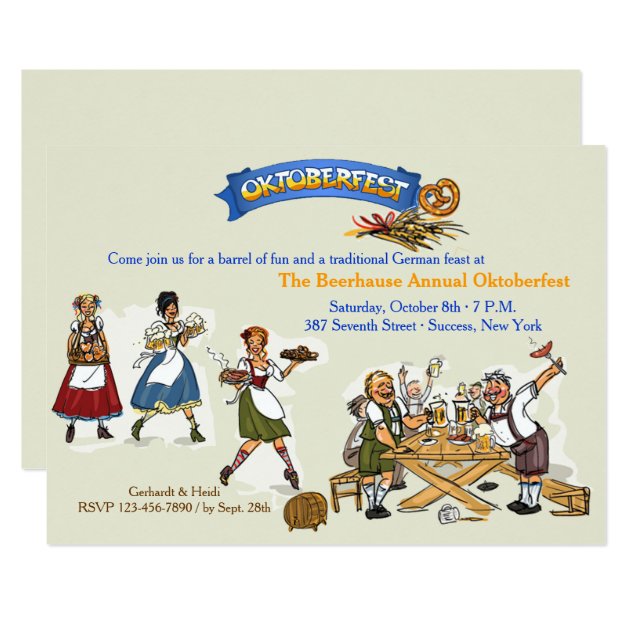 Oktoberfest Feast Invitation