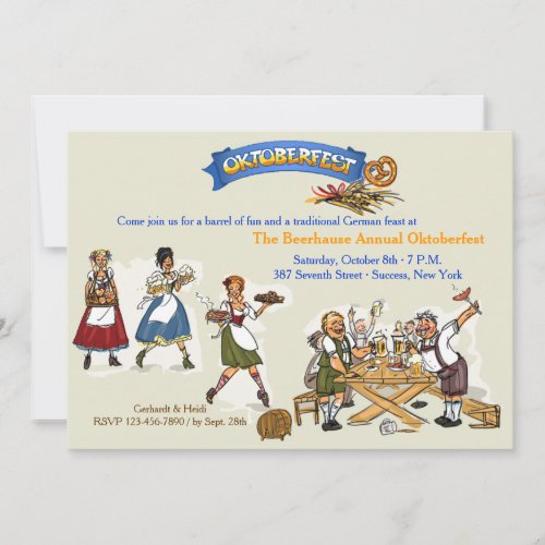 Oktoberfest Feast Invitation