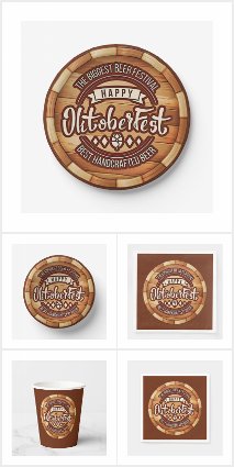 Oktoberfest Festival Brown Wooden Beer Barrel