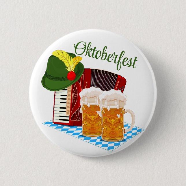 Oktoberfest Festival  Button (Front)