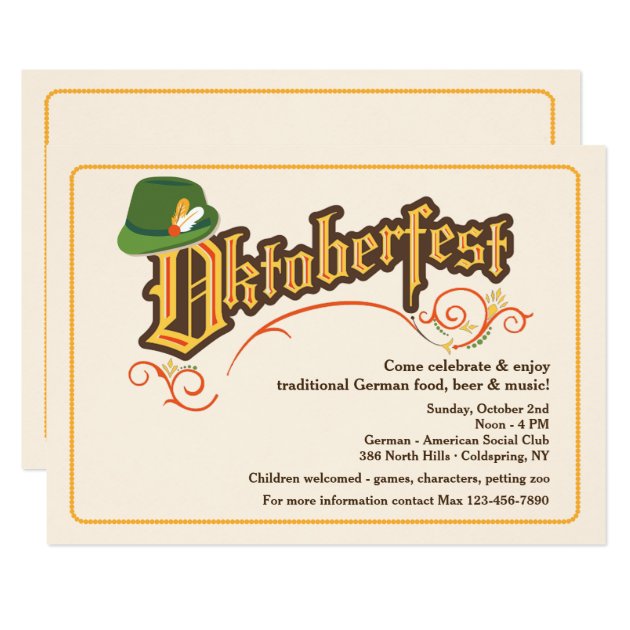 Oktoberfest Festival Invitation