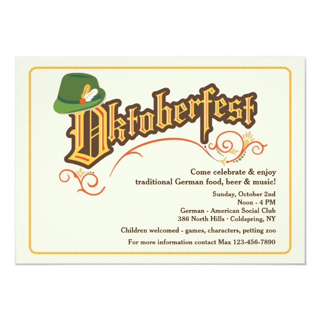 Oktoberfest Festival Invitation