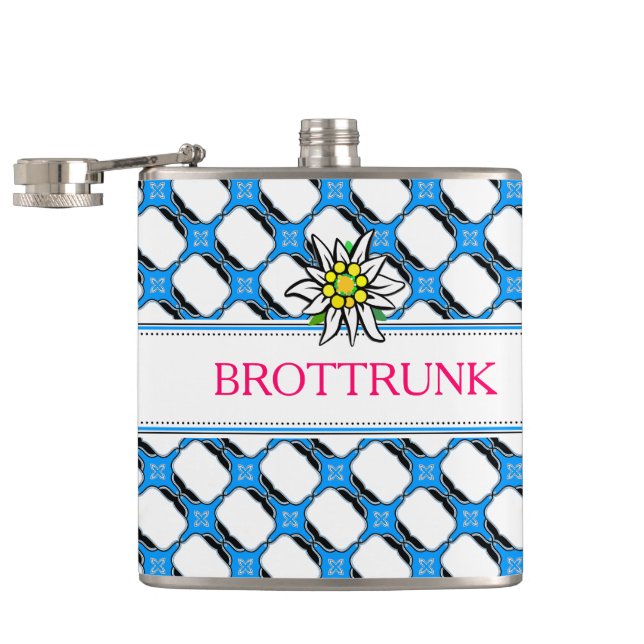 Oktoberfest Flachmann Flask (Opened)