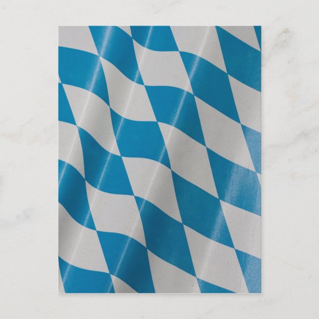 Oktoberfest Flag Colors Bavaria Bayern Postcard (Front)