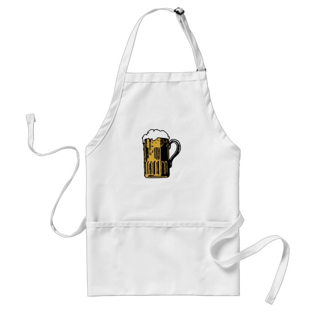 Oktoberfest Foamy Beer Mug Adult Apron (Front)