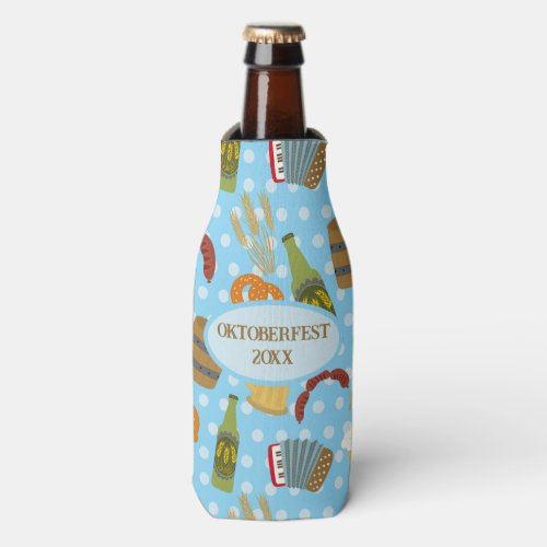 Oktoberfest Food and Drink Bottle Cooler