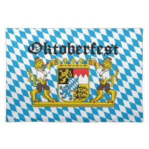 Oktoberfest - From Leon with beer Cloth Placemat