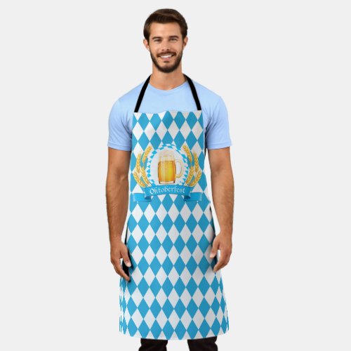 Oktoberfest Frothy Beer Mug Apron