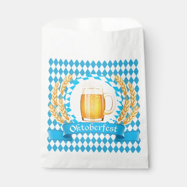 Oktoberfest Frothy Beer Mug Favor Bag (Front)