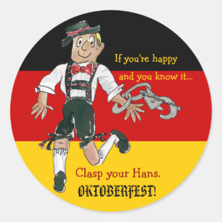Oktoberfest Funny Sticker Personalized Labels