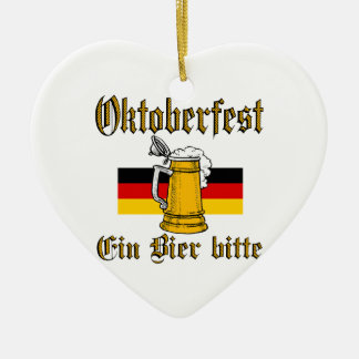 Oktoberfest Gear Ceramic Ornament