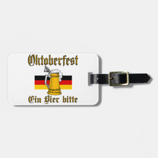 Oktoberfest Gear Luggage Tag