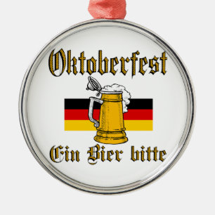 Oktoberfest Gear Metal Ornament