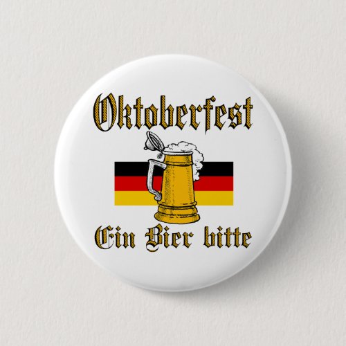 Oktoberfest Gear Pinback Button