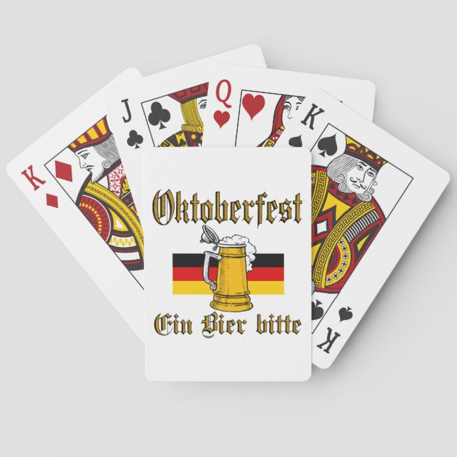 Oktoberfest Gear Poker Cards (Back)