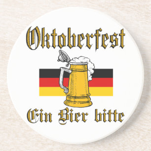 Oktoberfest Gear Sandstone Coaster