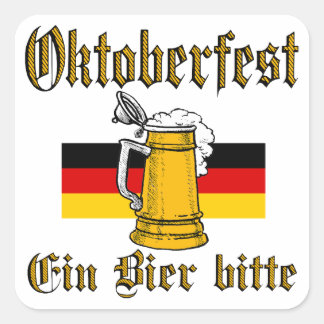 Oktoberfest Gear Square Sticker
