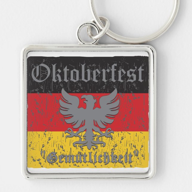 Oktoberfest Gemutlichkeit Keychain (Front)