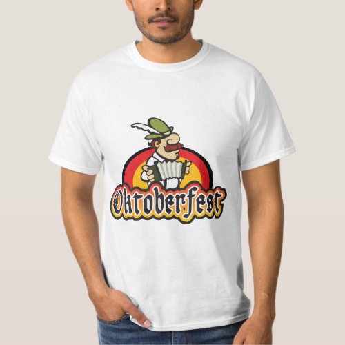 Oktoberfest German Accordion Player T_Shirt