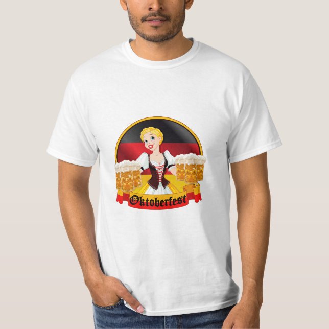 Oktoberfest German Bar Maid T-Shirt (Front)
