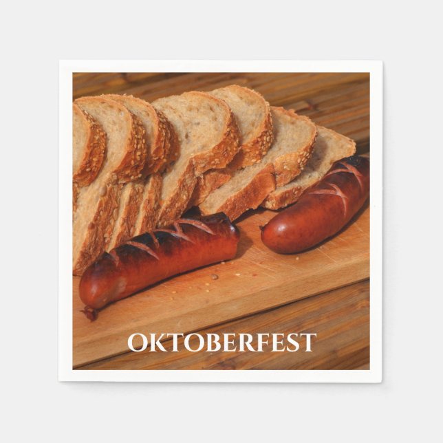 OKTOBERFEST German Bavarian Sausage  Napkins (Front)