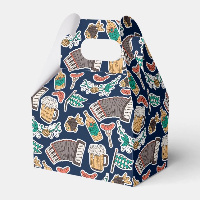 Oktoberfest German Beer Festival Favor Boxes (Front Side)