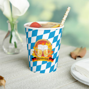 Oktoberfest German Beer Festival Paper Cups