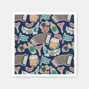 Oktoberfest German Beer Festival Paper Plates Napkins