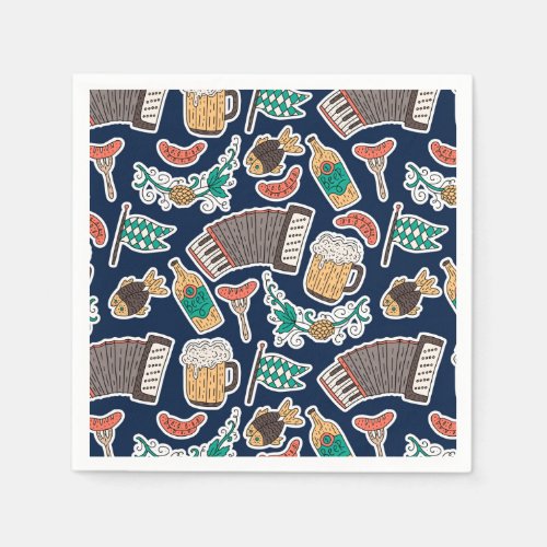 Oktoberfest German Beer Festival Paper Plates Napkins