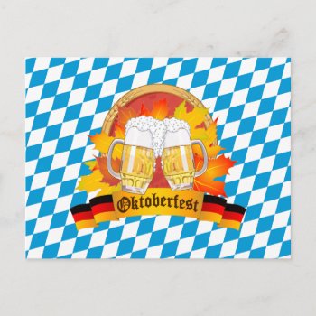 Oktoberfest German Beer Festival Postcard by DancingPelican at Zazzle