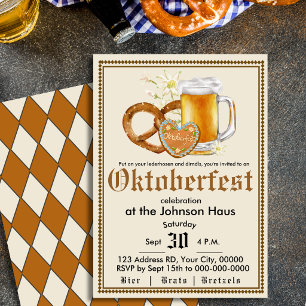 Oktoberfest German Beer Party Invitation