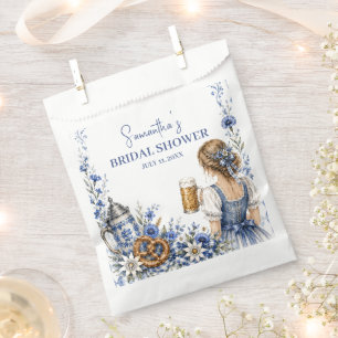 Oktoberfest German Beer Pretzel Bridal Shower Favor Bag